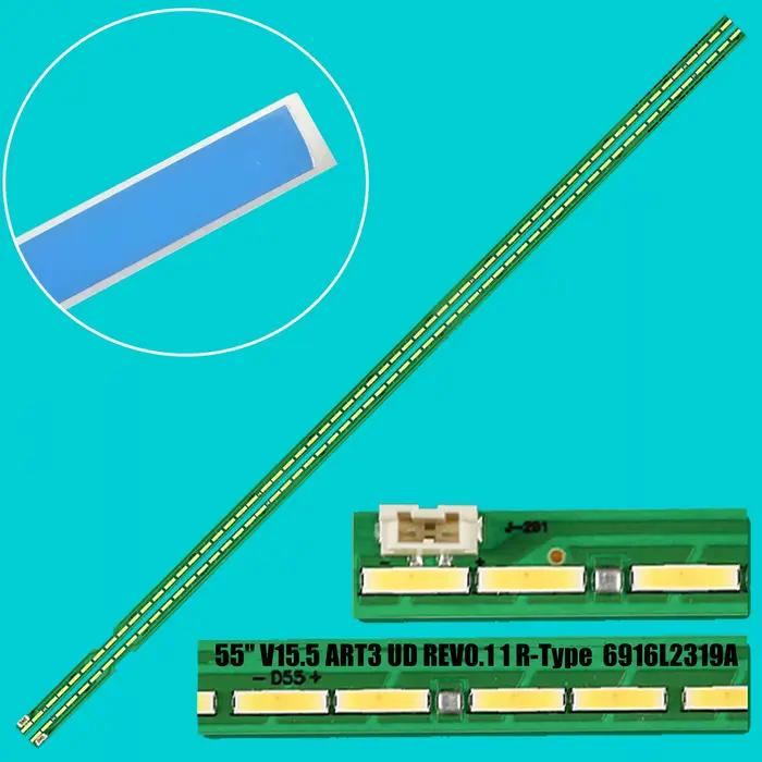 Bande LED pour LCcape, 55UH6507, EGE 55UH605V, 55UH620V, 55UH617V, 55UH6150, 55UF6430, 55UH615V, 55U