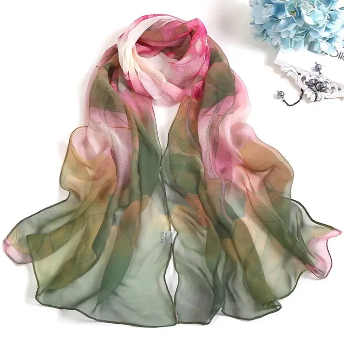 RUNMEIFA 2023 nouvelle mode printemps/été femmes impression florale plage foulard en soie châles fem