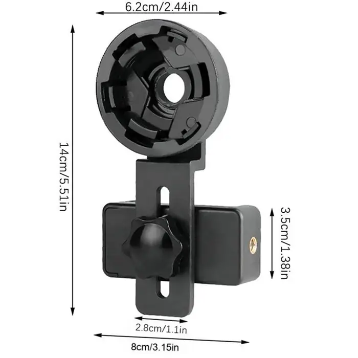Adaptateur smartphone pour longue-vue - Support téléphone rapide alignement jumelles monoculaire appareil photo
