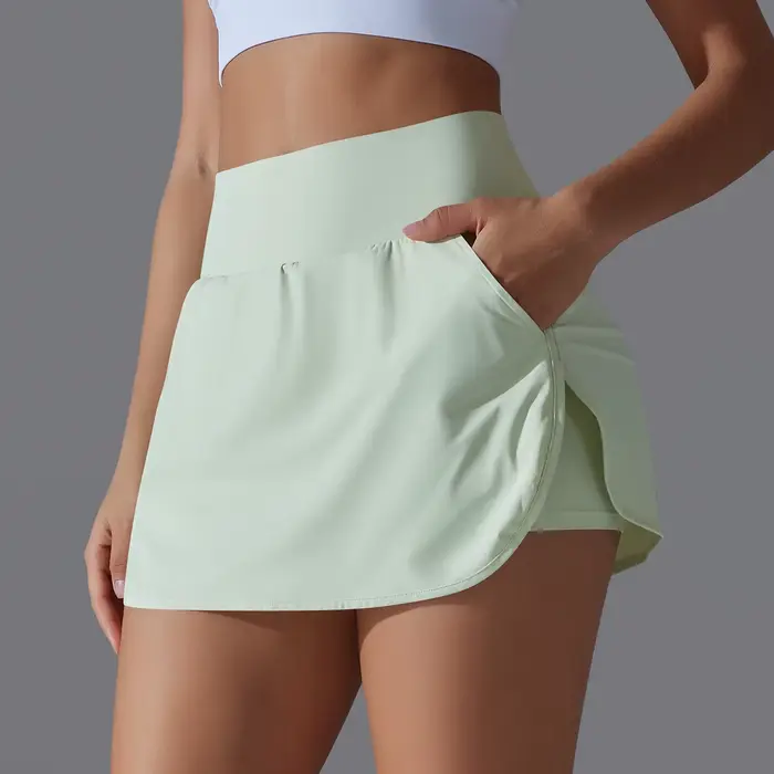 Jupe de Yoga pour Sports de plein air, jupe de Tennis, de Badminton, taille haute, respirante, pour 