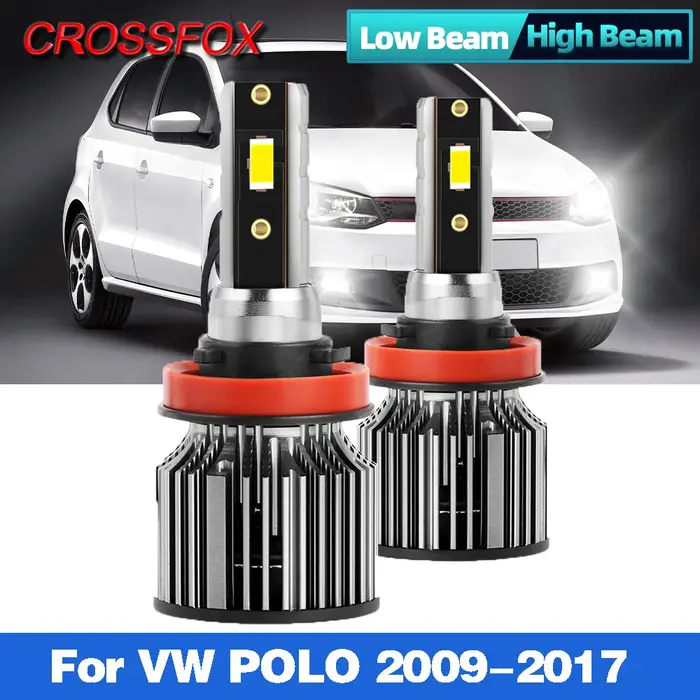 Ampoule LED Canbus H7 120W 20000LM pour voiture VW Polo, lampe automatique turbo pour 2009 2010 2011