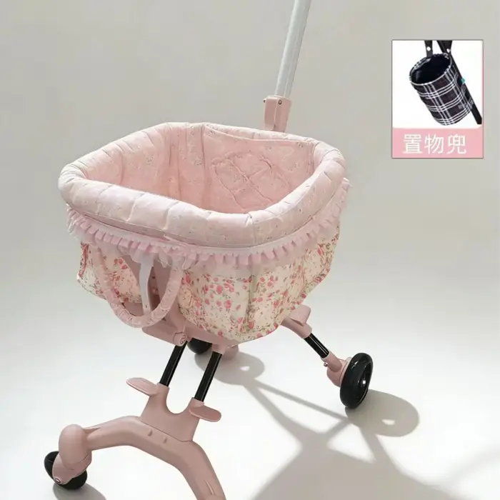 Poussette pour animaux de compagnie ÉTÉ 2026 avec tapis offert pour petits chiens et chats de 4,5 kg