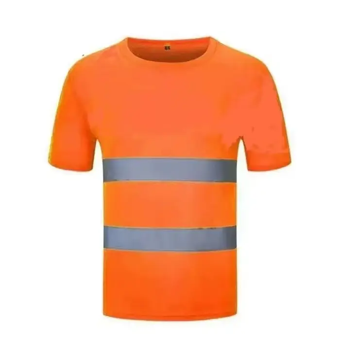 T-shirt de travail fluorescent haute visibilité 2026 pour l'extérieur, respirant, séchage rapide, gi