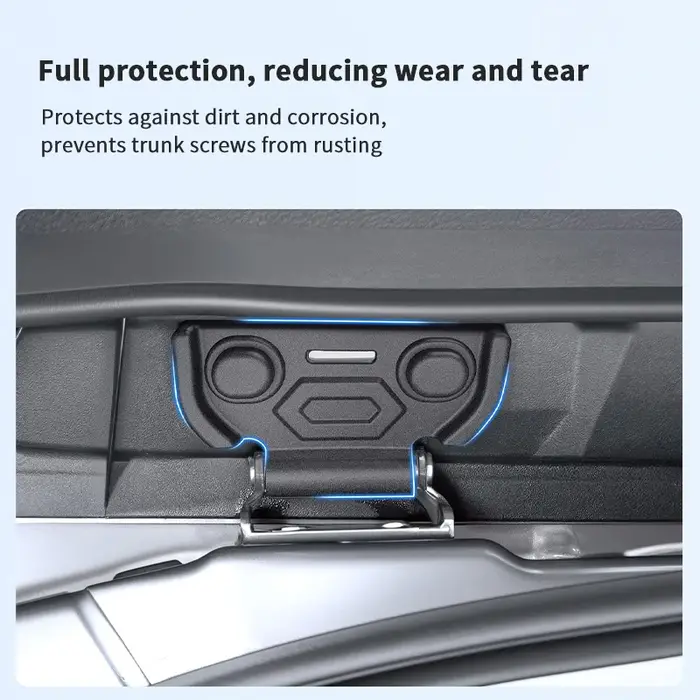 QHCP Cache-vis de hayon arrière en ABS, protections de support de porte arrière pour Toyota Highland