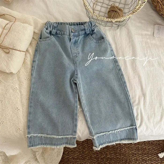 deer jonmi 2025 Nouvelle Collection Printemps – Jeans Décontractés Amples pour Tout-Petits et Enfant