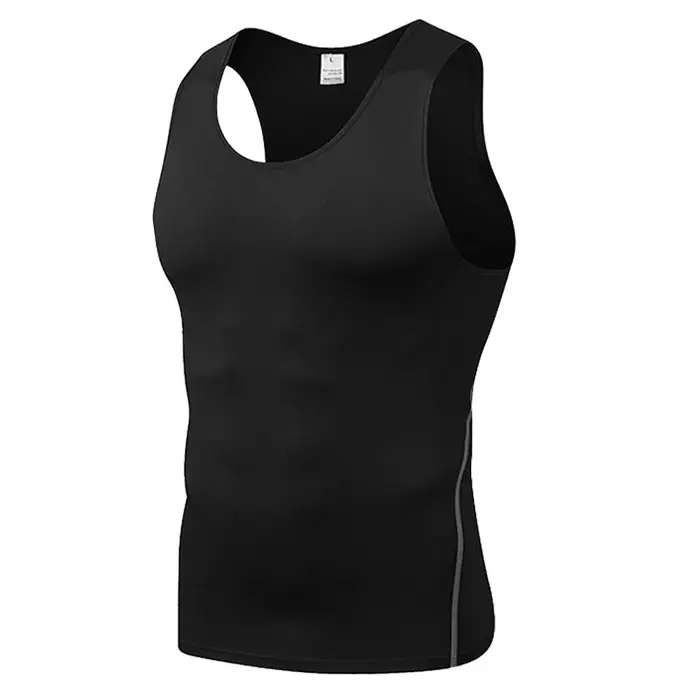 Débardeur de sport moulant pour hommes et adolescents, idéal pour l'entraînement, la course et la gy