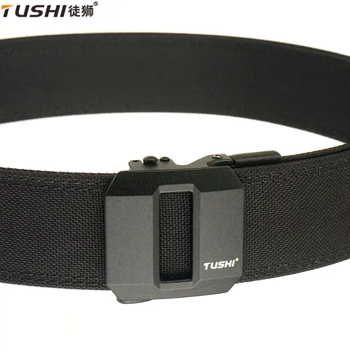 TUSHI ceinture tactique dure pour hommes boucle automatique en métal IPSC pistolet ceinture 1100D Ny