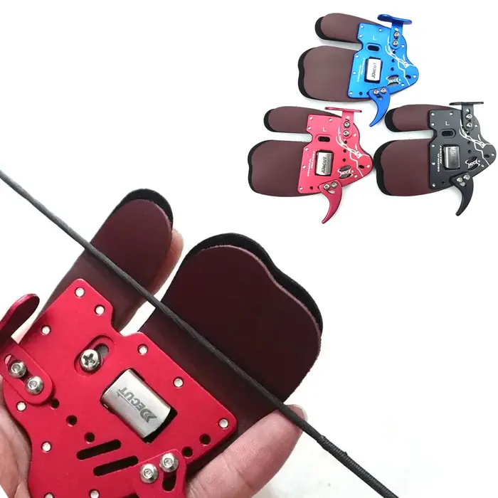 DECUT tir à l'arc doigt onglet garde HOCK 3 main droite Protection Pad gant onglet chasse en plein a
