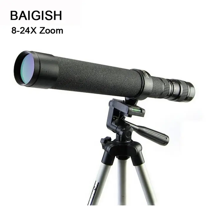 Monoculaire russe Baigish 8-24x40 zoom grand objectif longue portée - Métal haute puissance HD longue-vue espionnage