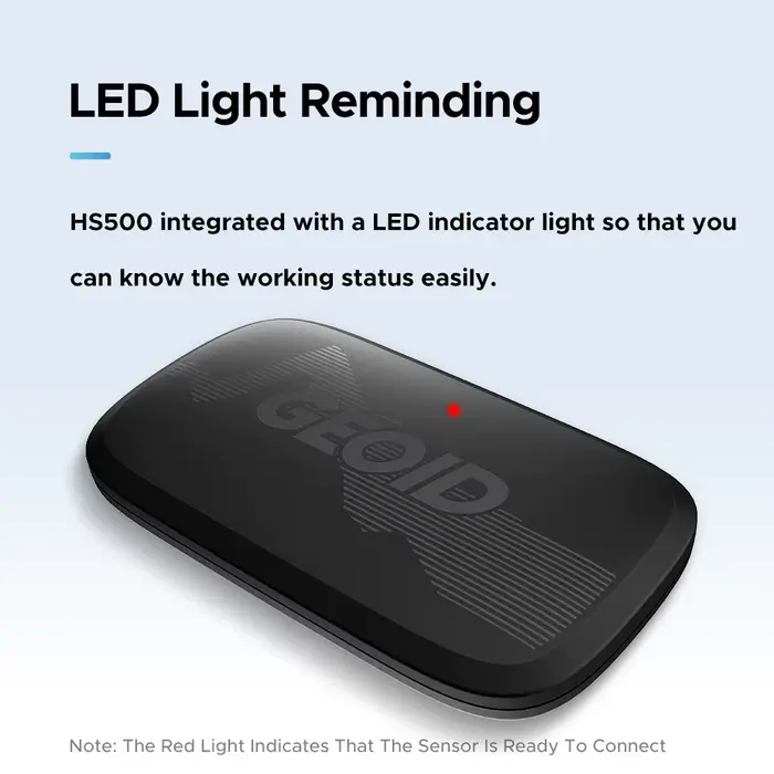 Capteur de Fréquence Cardiaque GEOID HS500 Lumière LED Sangle de Poitrine Équipement de Fitness Connectivité Bluetooth Occasions Spéciales