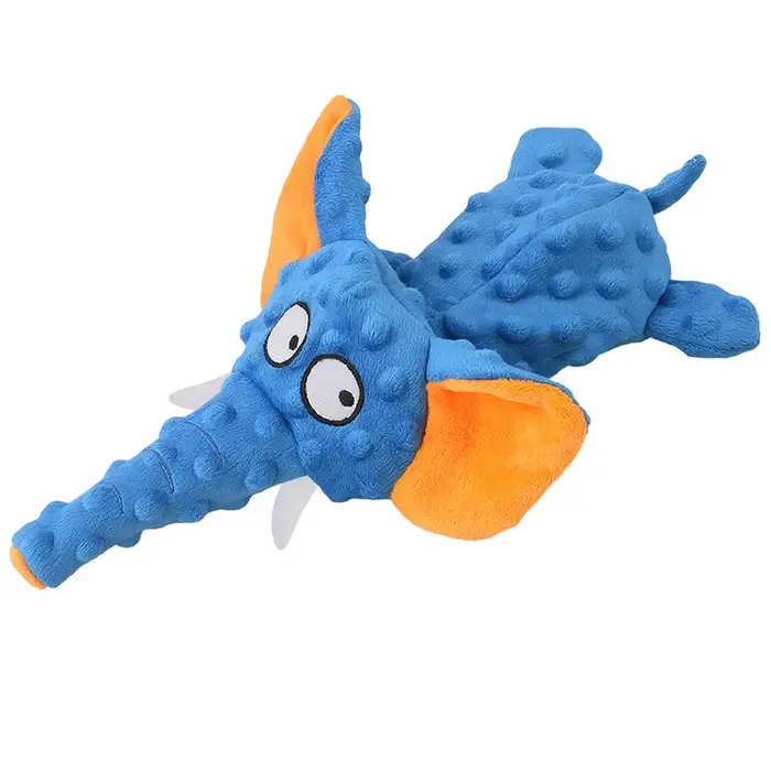 Peluche en forme d'éléphant pour chien, jouet coule qui couine, pour petits et grands chiens, en pap