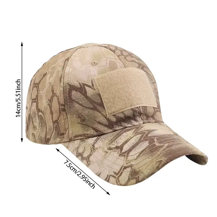 Casquette camouflage unisexe en polyester pour pêche randonnée chasse protection solaire activités outdoor