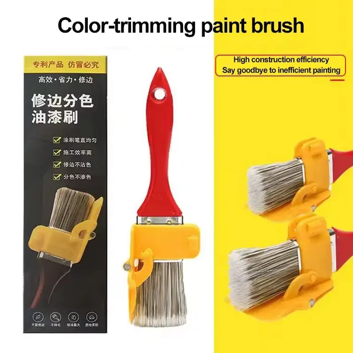 Pinceau professionnel pour les coins des murs et des plafonds - Outil de peinture manuel avec peinture au latex à finition nette, idéal pour l'intérieur et l'extérieur