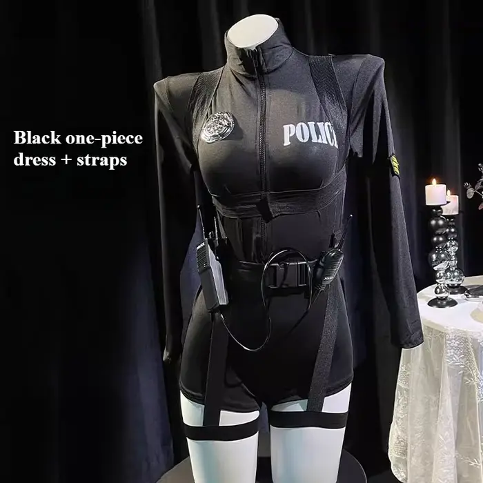 Ensemble d'équipement tactique pour fille armée, tenue de spectacle de Cosplay de Police féminine