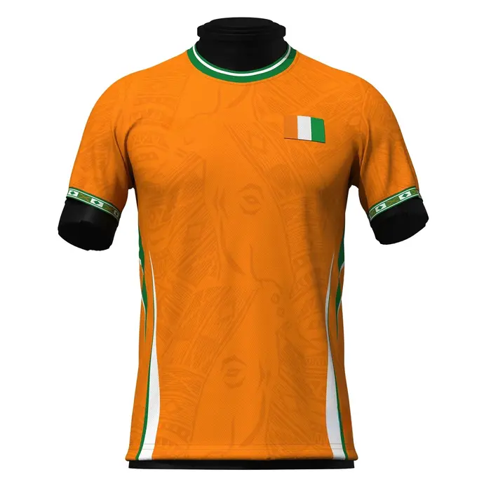 Maillot de football à séchage rapide 2026, imprimé thème Côte d'Ivoire, maillot culturel pour fans, 