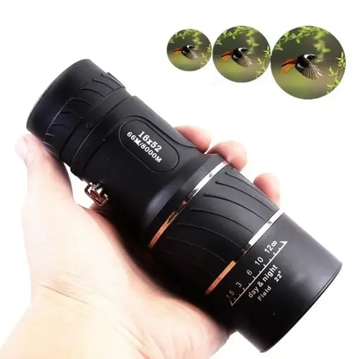 Télescope d'azote monoculaire entièrement optique 16x52, haute puissance, Vision nocturne, pour la c