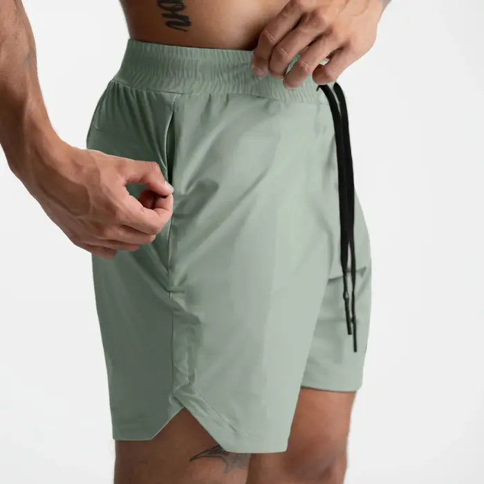 Short pour Homme Tissé à une Couche, vaccage Rapide, Solide, Course à Pied, Fitness, dehors, Décontracté, Américain, Pantalon Confortable, Nouveau, 2024