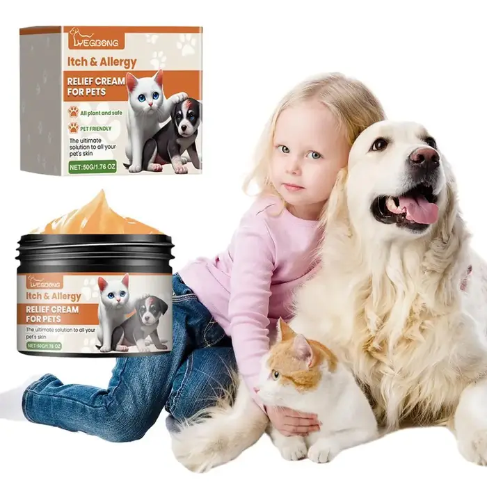 Crème anti-allergie et anti-démangeaisons pour animaux de compagnie, pour chiens et chats, soins de 