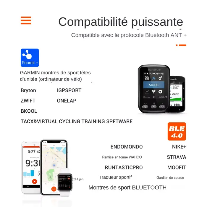 Magene S3 + capteur de Cadence de vitesse ANT Bluetooth ordinateur compteur de vitesse double capteur accessoires de vélo compatibles avec WahooOnelap Zwift