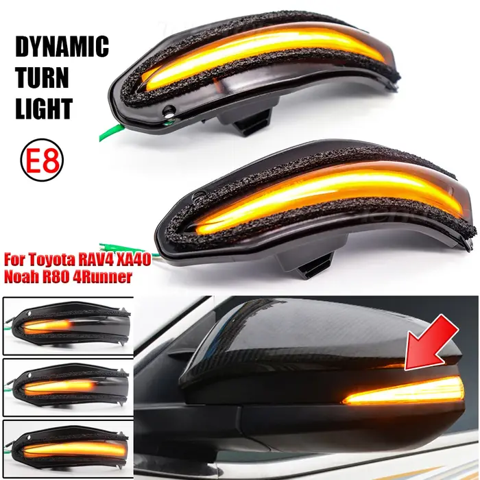 Clignotants dynamiques LED, feux de signalisation, lampe indicatrice de rétroviseur pour Toyota RAV4