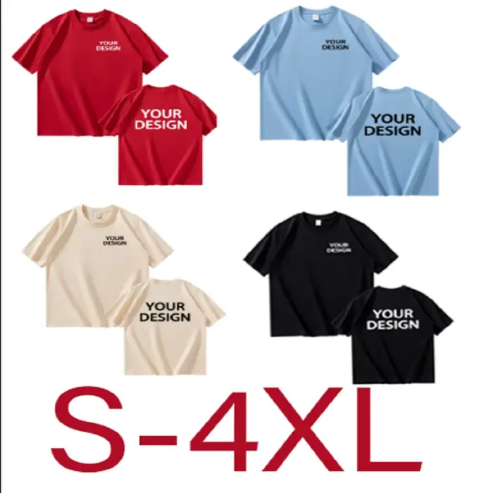 T-shirts en coton pour hommes et femmes, imprimés sur mesure, coupe ample, décontractés, personnalis