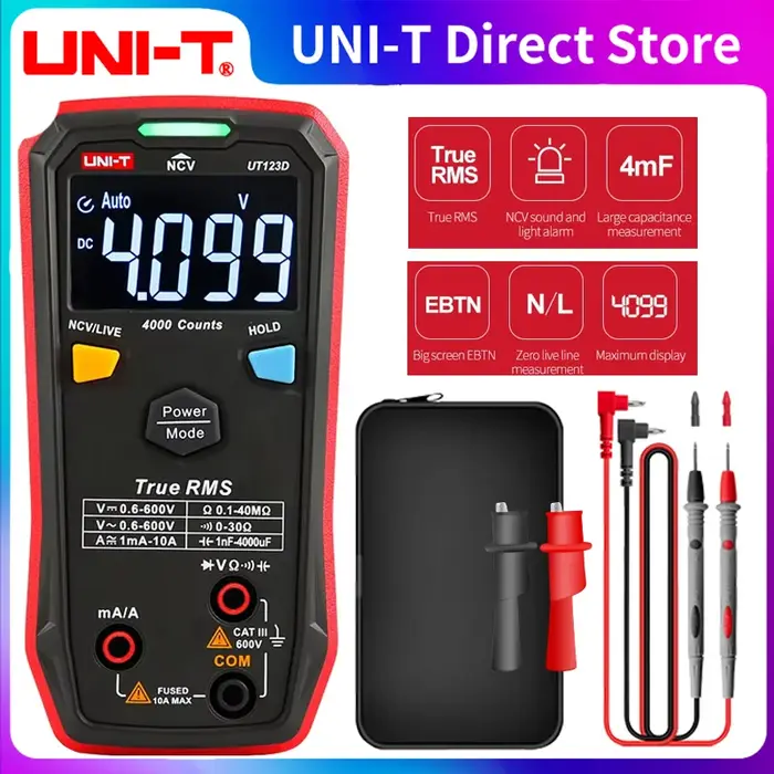 UNI-T циф umsой ums zarjon mультиğтр UT123D True RMS EBTN дисп Nuo© DC AC напже Dnesк те Uku Khu???ь
