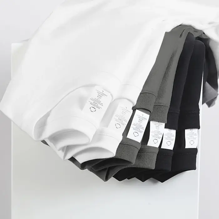 2 pièces 100% coton solide t-shirts hommes et femmes à manches courtes blanc t-shirts décontracté re