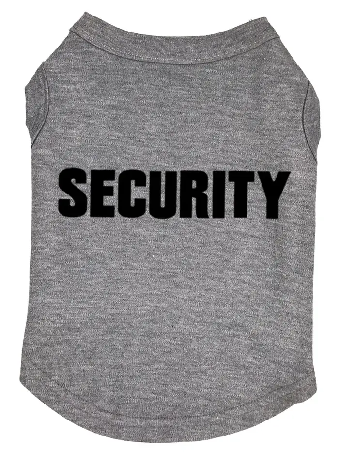 T-shirt de sécurité imprimé pour chien, costume de garde pour chiot, en coton respirant, vêtements d