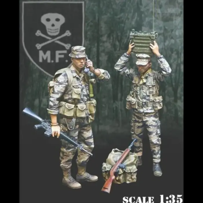 Soldat américain de la guerre du VIETNAM, figurine en résine, thème militaire, kit non assemblé et n