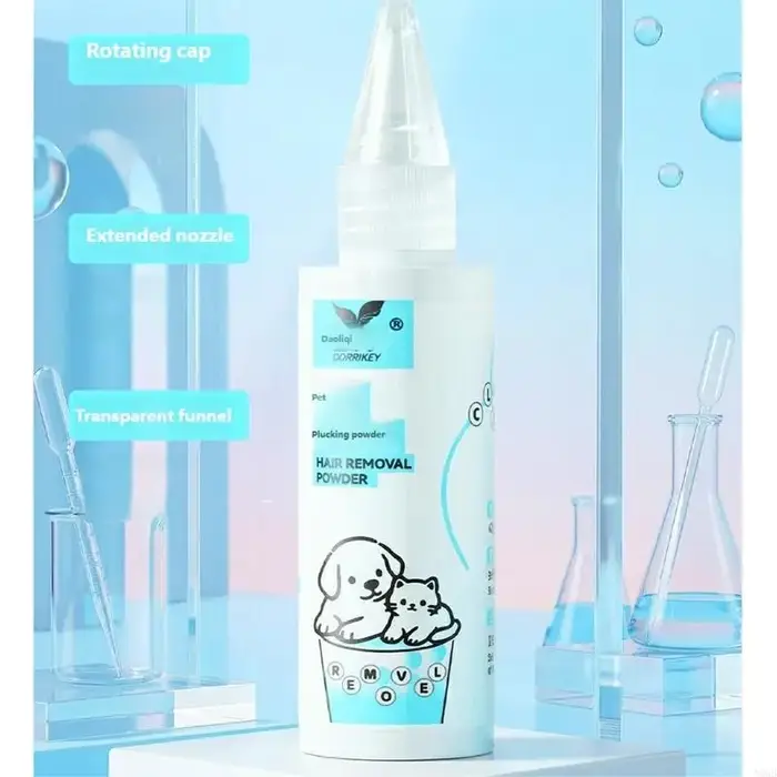 Poudre d'épilation indolore pour les oreilles chien, outil nettoyage des oreilles, poudre lavage, ne