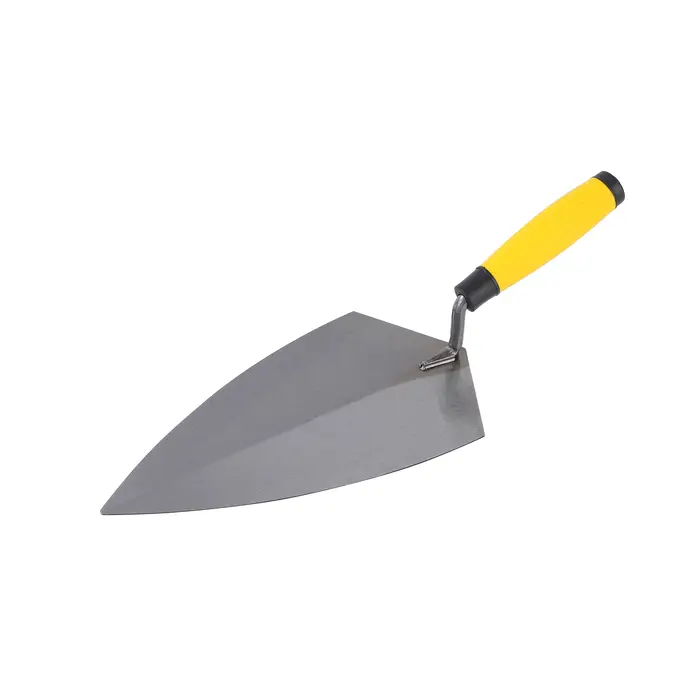 Lot de 5 outils de maçonnerie en acier au carbone : truelle de maçon, truelle de jointoiement, truelle de bordure, outils manuels de finition pour la construction