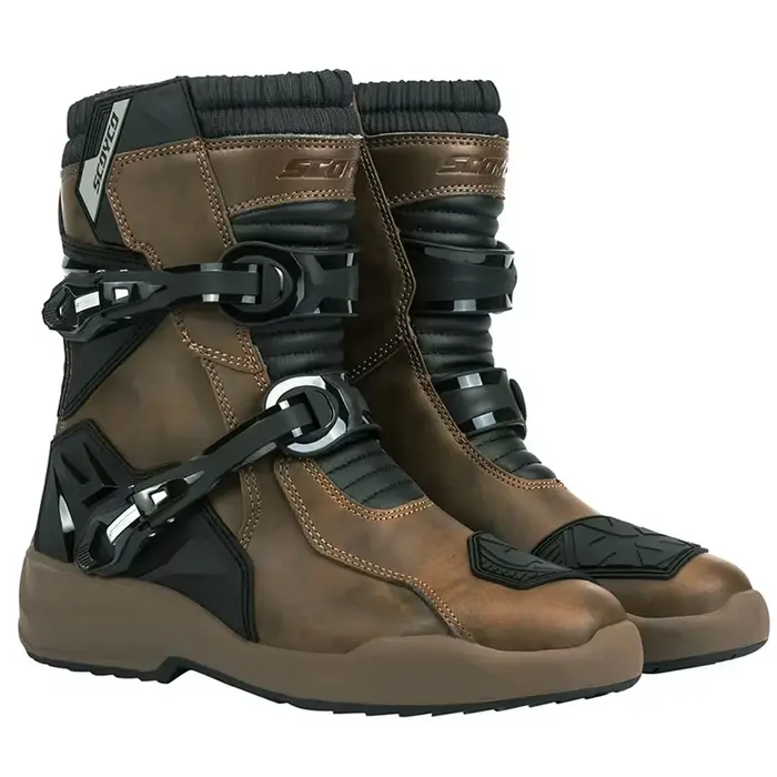 Scoyco-Bottes de Motocross Imperméables, Chaussures d'Équitation Anti-Chute