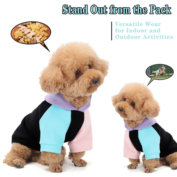 Sweat à capuche pour chien de haute qualité en polyester doux pour tous les chiens toutes saisons ajustement confortable usage quotidien et occasions spéciales
