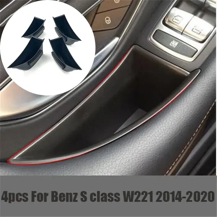 Boîte de rangement de poignée de porte, accessoires de voiture, pour Mercedes Benz classe S W222 S32