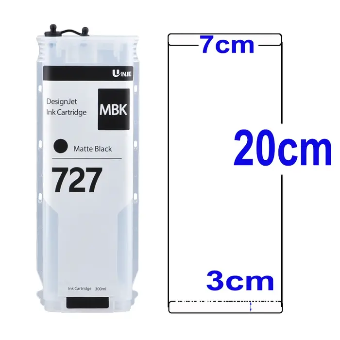 Cartouche d'encre 727 avec puce en continu, 6 couleurs, 727 ml, pour HP DesignJet T920, T930, T2500, T2530, T1500, T1530, Prquinze, 300