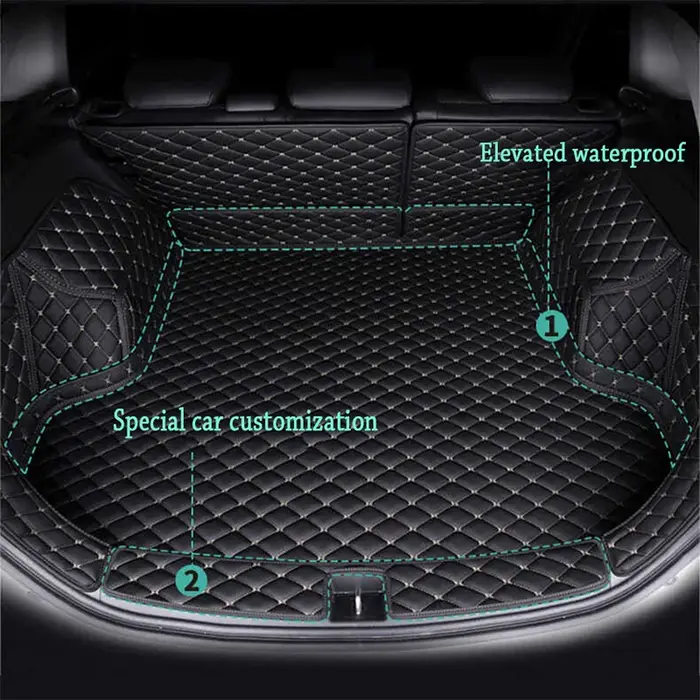 Tapis de coffre pour Kia Sorento Prime UM, 7 sièges, 2015, 2016, 2017, 2018, 2019, tapis, accessoire
