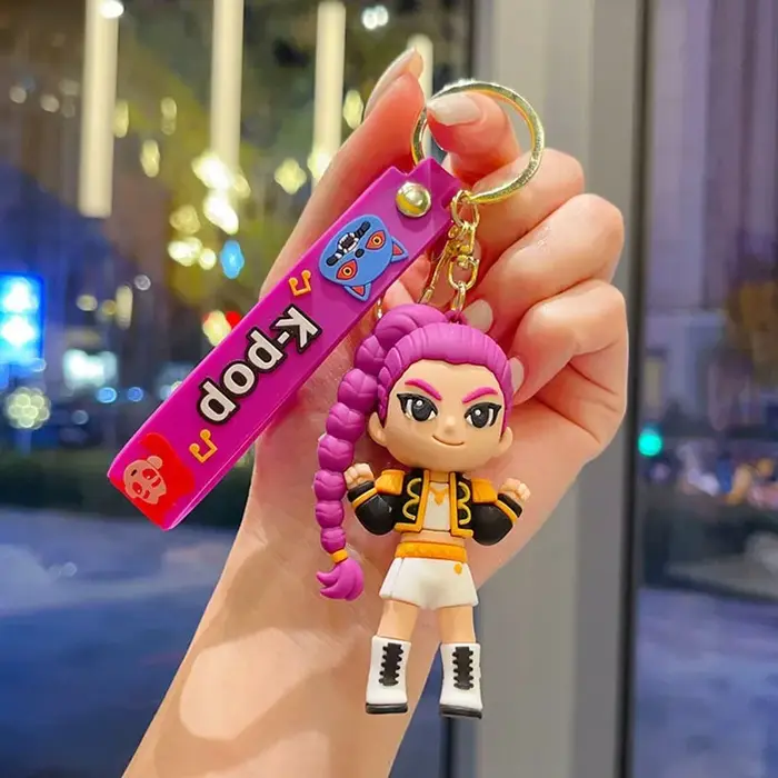Porte-clés Poupée Fille KPOP de style dessin animé Witch Hunter, Pendentif mignon pour sac à dos, Ac