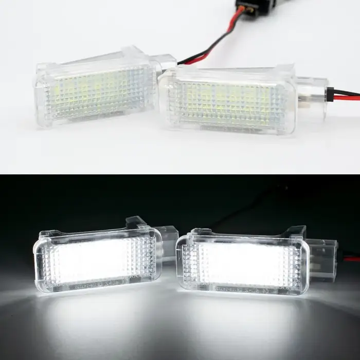 Lampe de courtoisie LED blanche sous la porte, lumière de plancher, lampe de coffre, Audi A4, Horizo