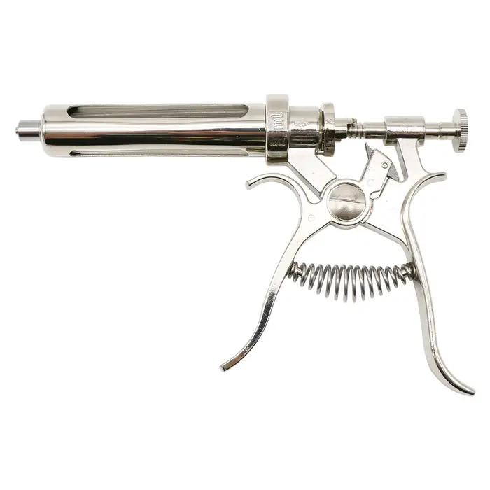 Revolver de seringue d'injection continue d'animal vétérinaire 10/20/50ml pistolet de vaccination au