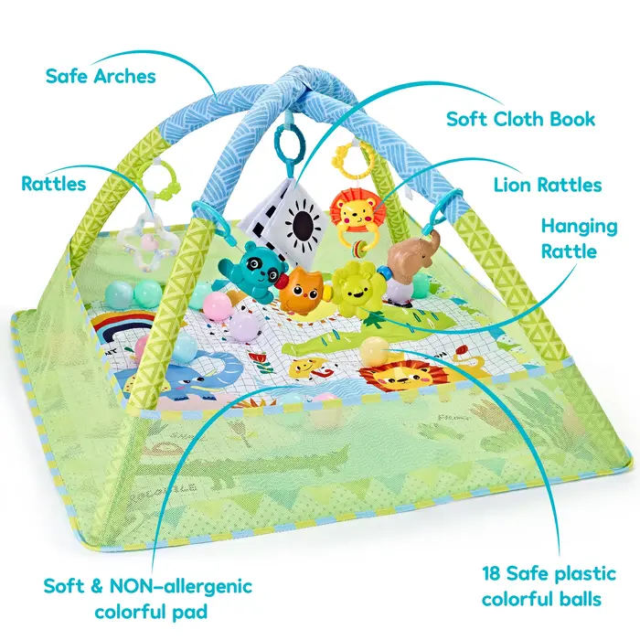Cadre de Fitness multifonctionnel pour bébé, tapis de jeu pour bébé, couverture de jeu rampant, supp