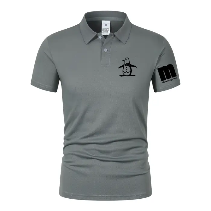 Nouveau T-shirt d'été 2026 pour homme à manches courtes, col brodé, léger, style streetwear décontra