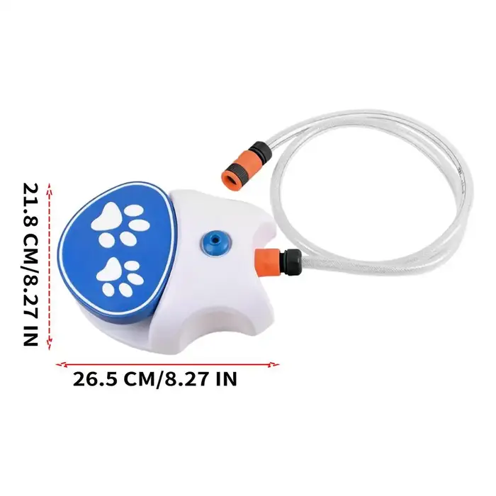 Fontaine à eau pour chien à activation par pédale, distributeur d'eau pour animaux de compagnie avec