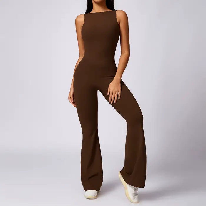 Nouveau gymnastique femmes formation Yoga ensemble vêtements de sport femmes une pièce combinaison F