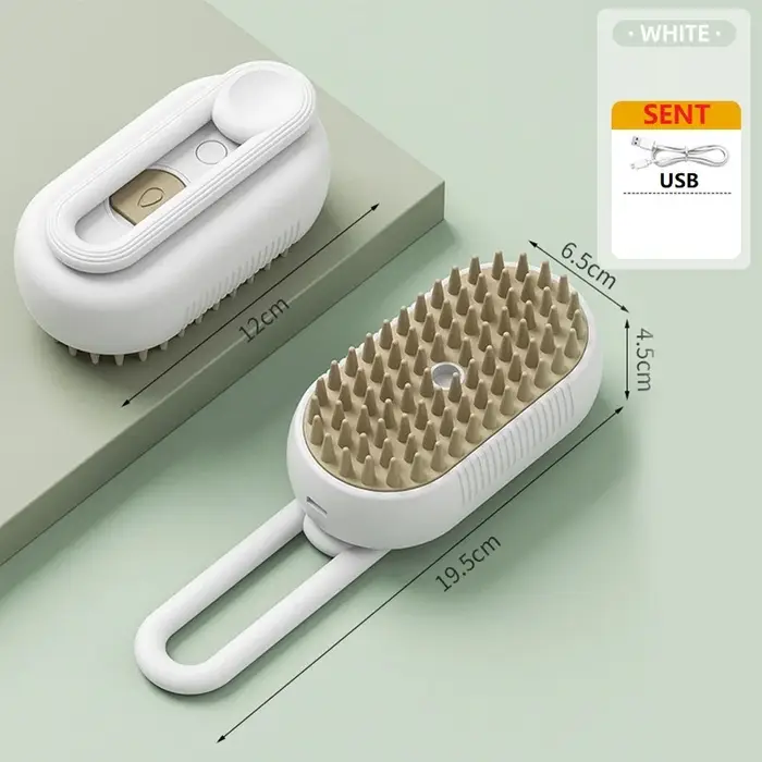 Brosse à vapeur pour chien et chat, cheveux courts, peigne pour animaux de compagnie, voiture, bross