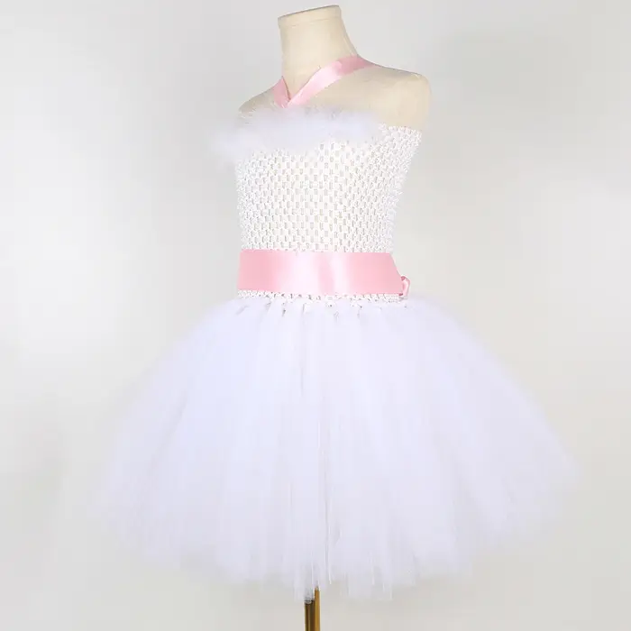 Costumes de lapin blanc pour bébés filles, robe fantaisie de vacances de pâques, tenue d'halloween p