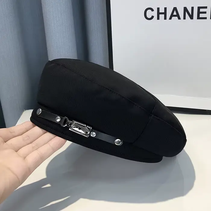 Casquette béret chic d'inspiration vintage pour femme – Coton léger, fermeture à cordon réglable, pa