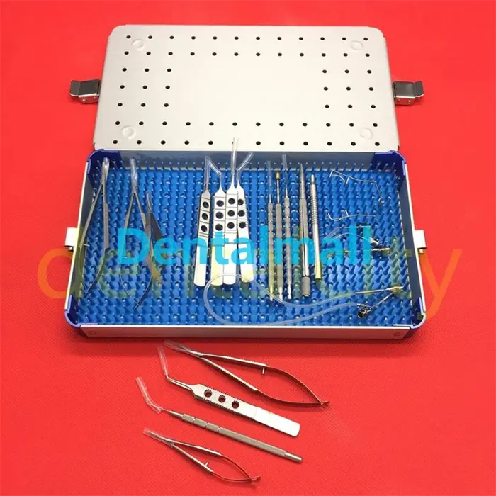 Instruments de micro-proporavec étui, 21 pièces/ensemble, générateurs de cataracte oculaire, micro d