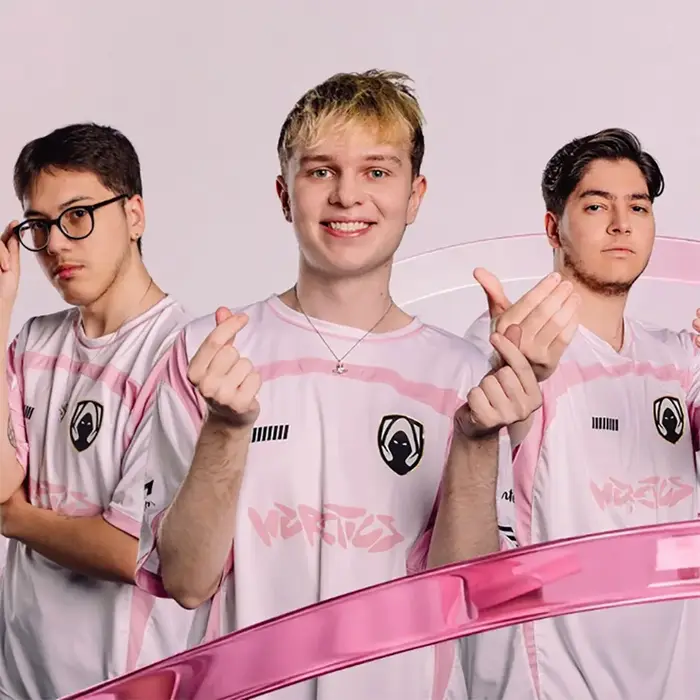 T-shirt Team Heretics 2025 Rose Imprimé 3D Logo Esports Pour Hommes et Femmes Occasions Spéciales Modèle Casual Gaming