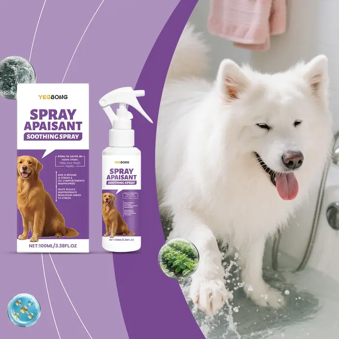 Spray apaisant et de soin émotionnel pour chien – EaseSeparationAnxiété, améliore les balançoires d'