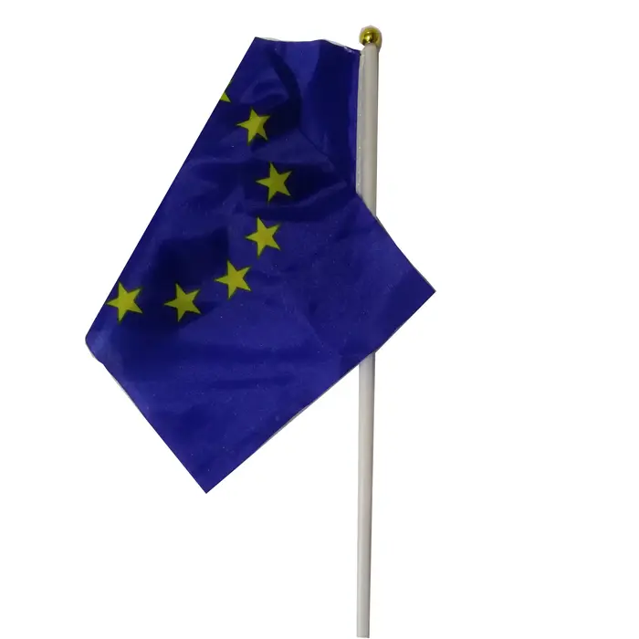 Drapeau à main de l'Union européenne (UE) 14*21cm, drapeau national européen à agiter, décoration de